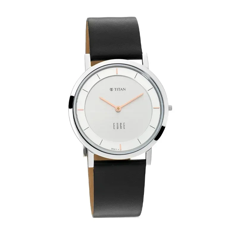 Titan Edge White Dial Men's Watch- 1595SL06